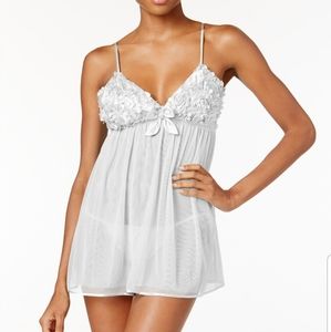 Flora Nikrooz Babydoll Chemise 2pc Lingerie Set